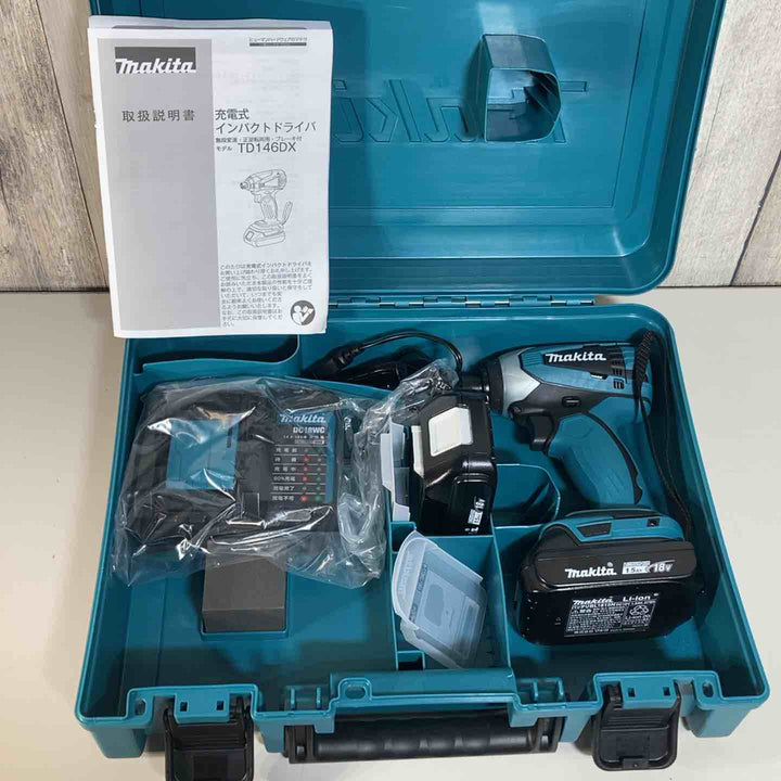 ◇マキタ(makita)18Vコードレスインパクトドライバ  TD146DWHX 18V1.5Ahバッテリー２個付き【戸田店】