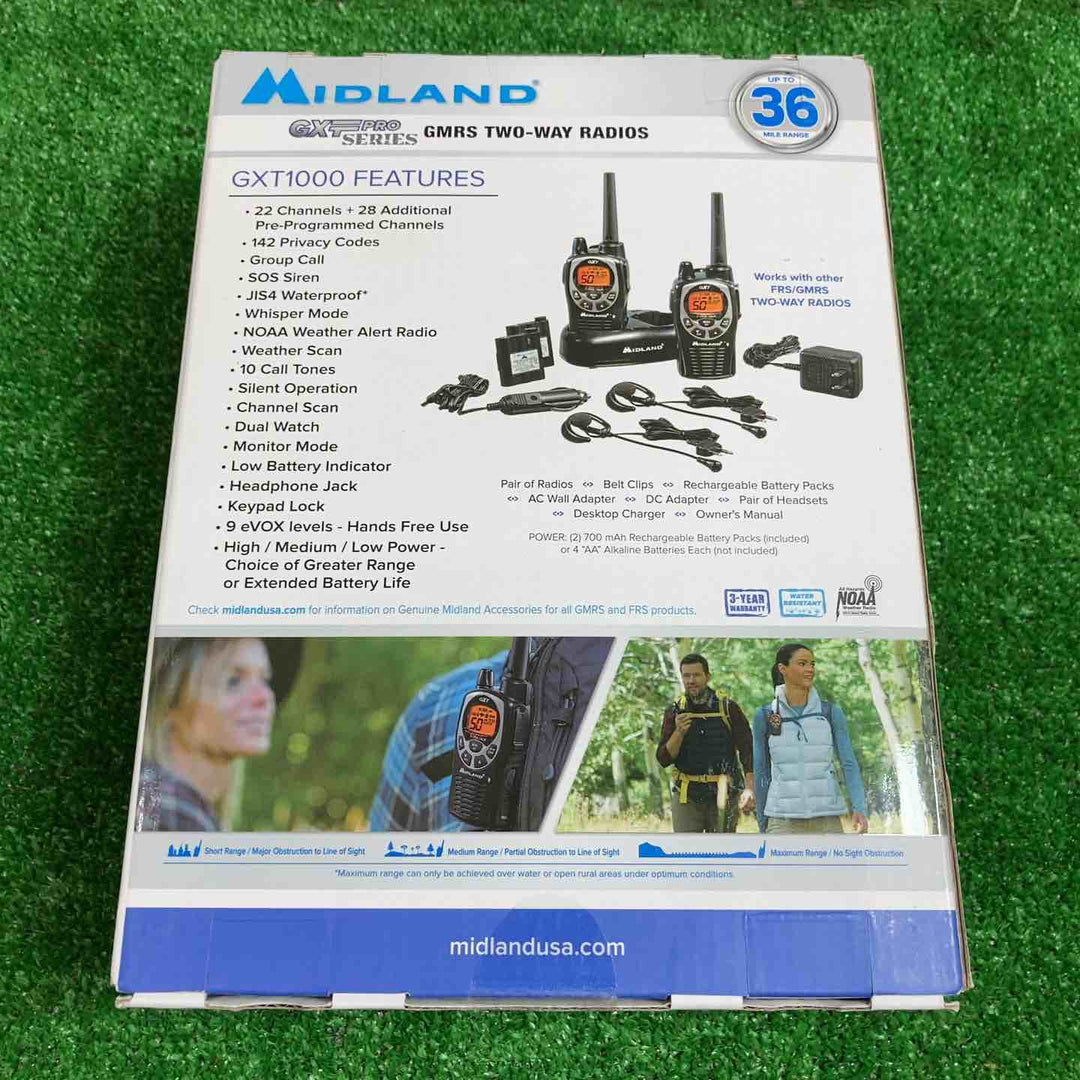 ミッドランド(MIDLAND) 防水無線機 GXT1000VP4 トランシーバー(2台1組)【桶川店】