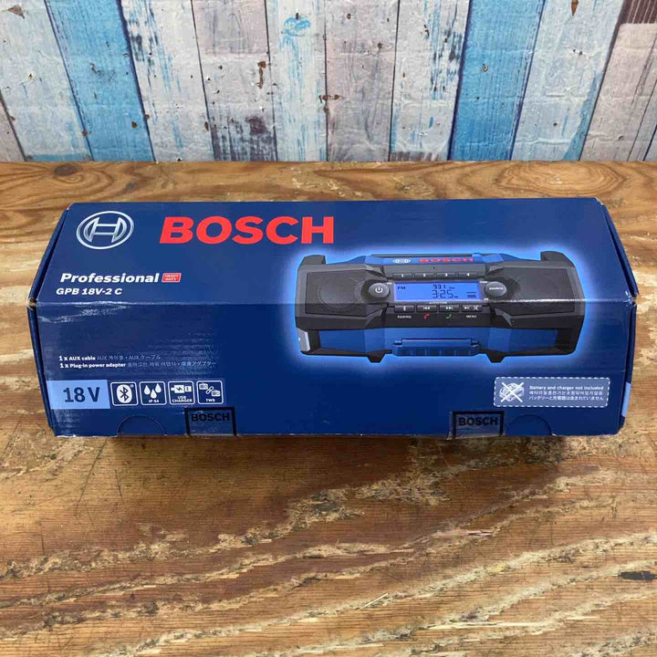 Bosch Professional(ボッシュ)コードレスラジオ  GPB18V-2C(Bluetooth®、FM、AUX）対応【柏店】