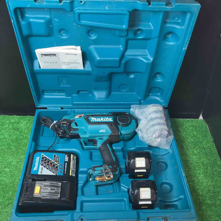 【中古品】★マキタ(makita) コードレス鉄筋結束機 リバータイア TR180DRGX ◇タイワイヤ34巻おまけ付♪【岩槻店】
