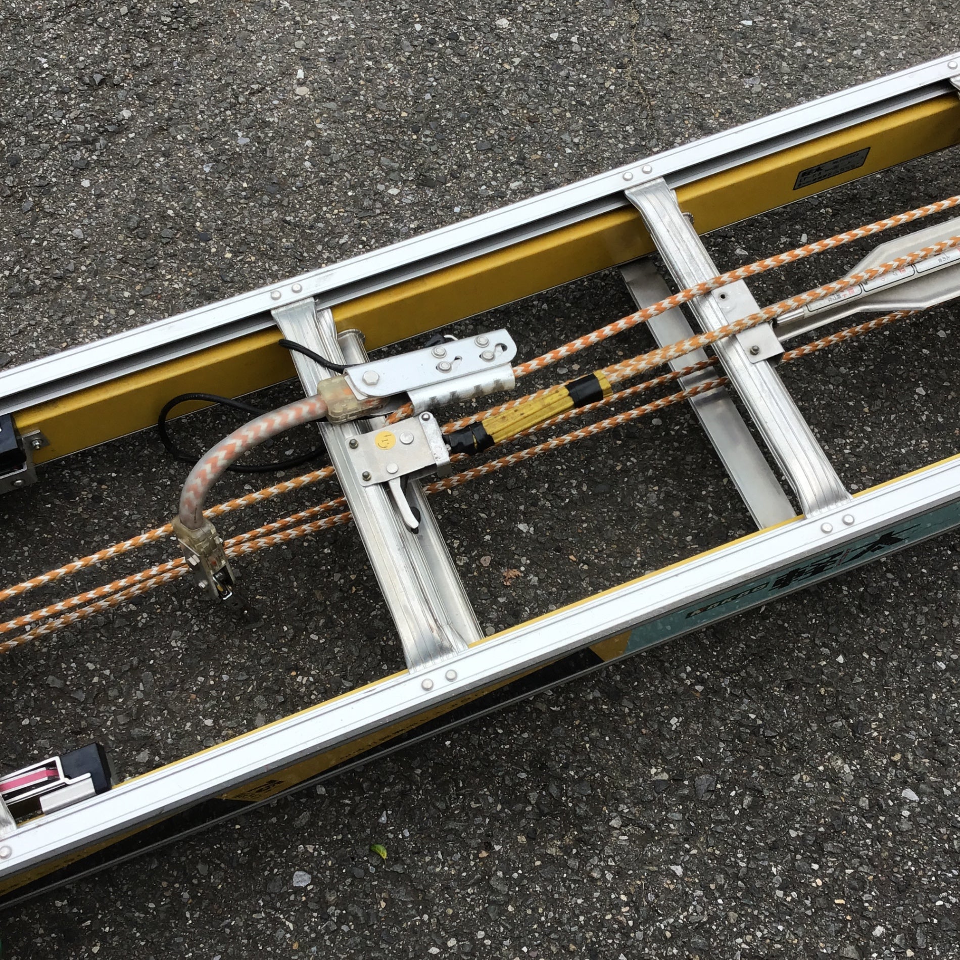 店頭受取り限定】○ナカオ(NAKAO) 昇降用転落防止具一体化三連伸縮