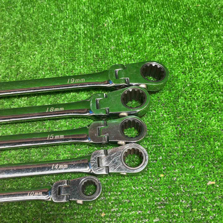 BluePoint ブルーポイント ロングフレックスラチェットレンチ BOERMLD810J、1214、1315、1618，1719５本セット【藤沢店】