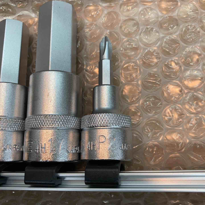 トネ(TONE) ヘキサゴンソケットセット(ホルダー付) 差込角12.7mm(1/2") HH410 内容10点【八潮店】