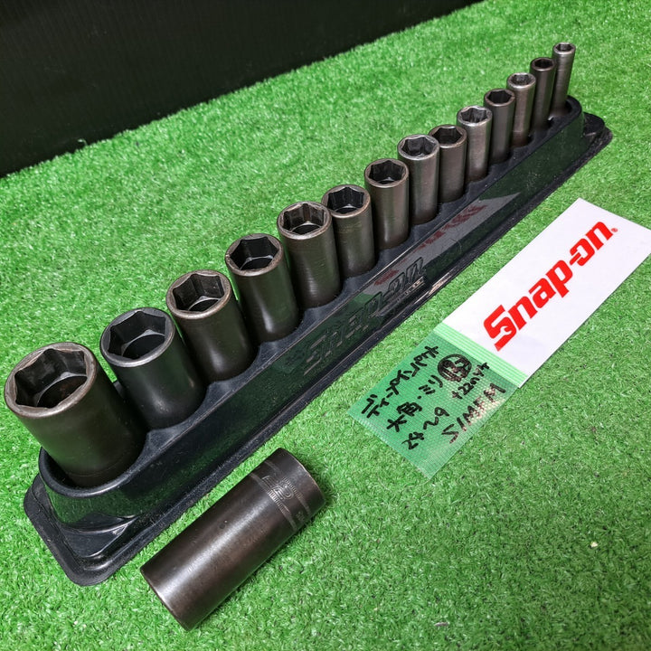 スナップオン/Snap-on 3/8sqディープインパクトソケット 15個セット 214SIMFMYA + SIMFM22【岩槻店】