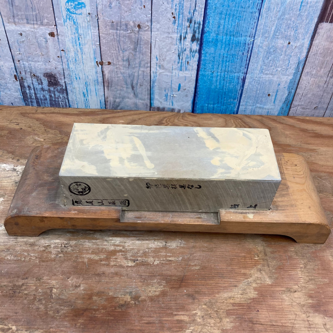 ▼天然砥石 丸尾山 卵色巣板巣なし 約220×80mm【柏店】