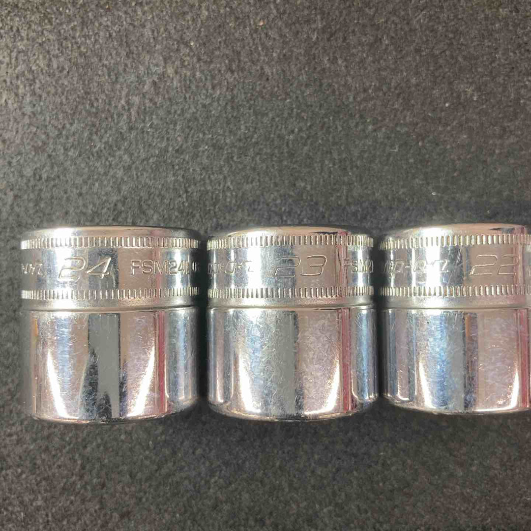 【中古品】 スナップオン(Snap-on) FSM81～FSM241 シャローソケット 10点セット 【東大和店】