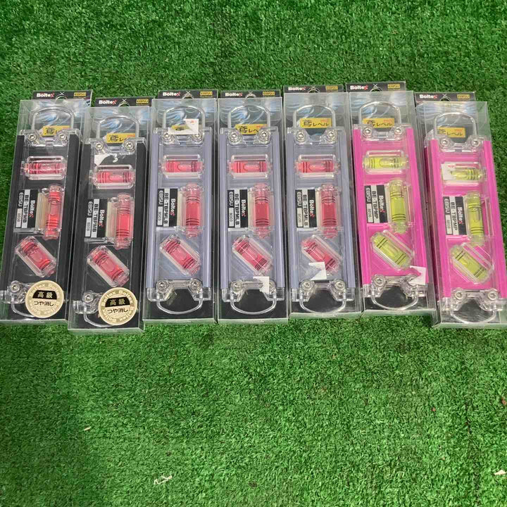 Boltex EBISU 鳶レベルPRO BE-TBPM サイズ160mm 水平器 ピンク×2 青×3 黒×2【町田店】