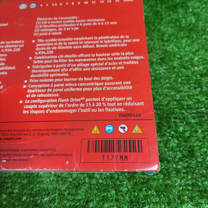 スナップオン  Snap-on 1/4" ラチェット エクステンション ソケット セット  117TMM【藤沢店】