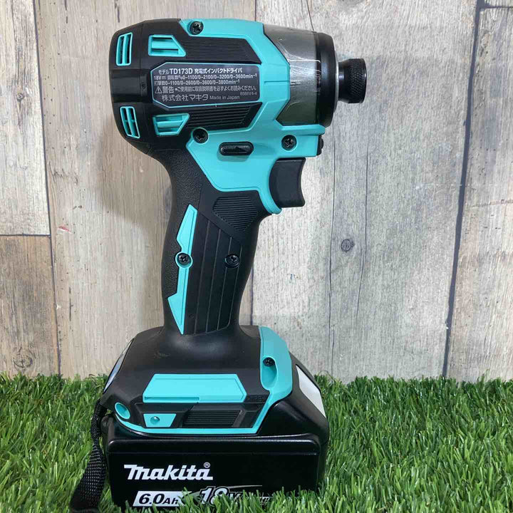 ★マキタ(makita) 18Vコードレスインパクトドライバ TD173DGXTB ターコイズブルー ケース汚れ有【戸田店】