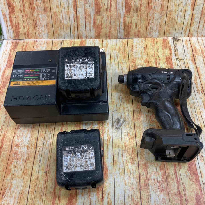 ◇ハイコーキ(HIKOKI ※旧:日立工機) コードレスインパクトドライバ ストロングブラック WH14DSL(2SLCK)(B)【川崎店】