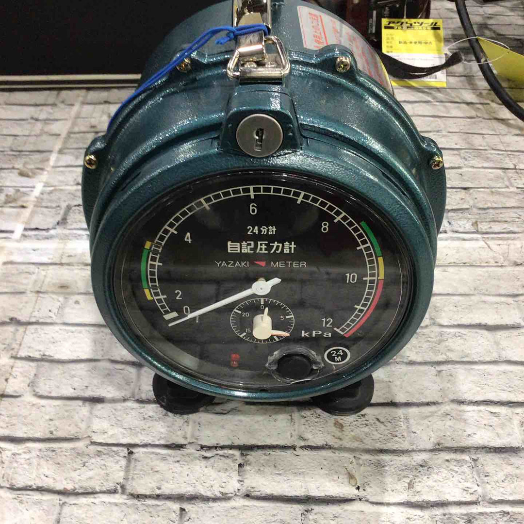 YAZAKI 自記圧力計 ER12-24M【川口店】