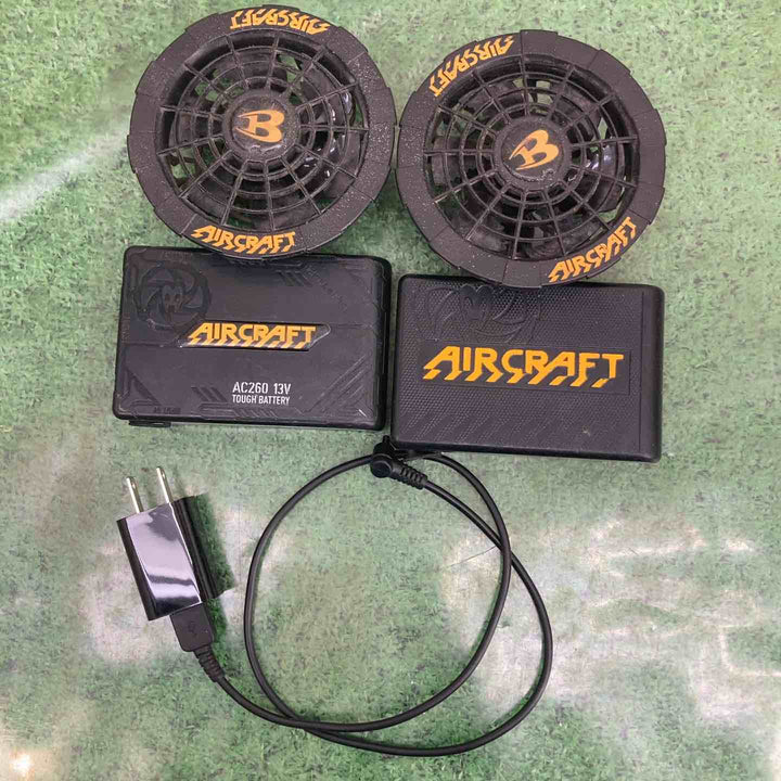 BURTLE バートル AIRCRAFT　AC260 AC230 空調作業服用バッテリーファンセット(ファンケーブルなし)【町田店】