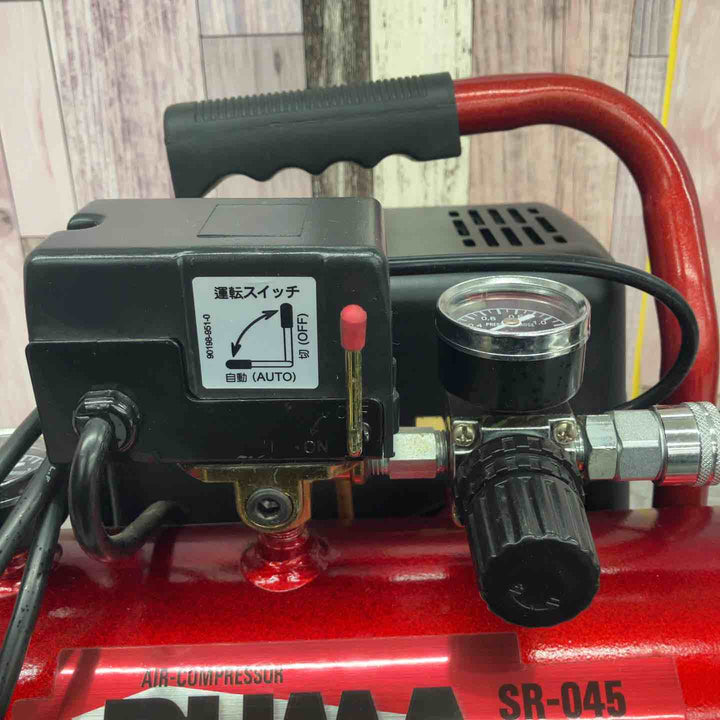 ◇藤原産業 (SK11) オイルレス エアーコンプレッサー SR-045 タンク容量 4L SR-L04SPT-01【八潮店】