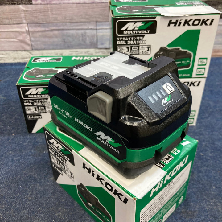 ハイコーキ(HIKOKI ※旧:日立工機) リチウムイオンバッテリー 36V/2.5Ah BSL36A18X 4個セット【八潮店】