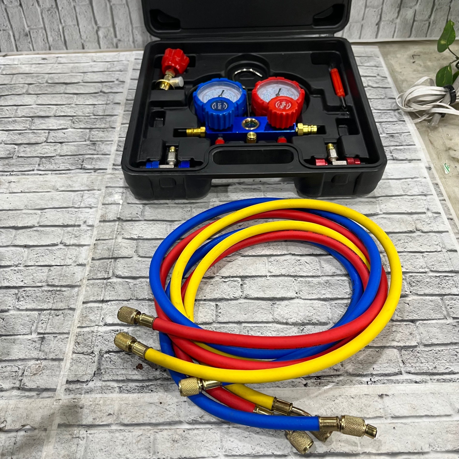 美品】〇タスコ(TASCO) 真空ポンプ TA150RC ゲージマニホールドセット