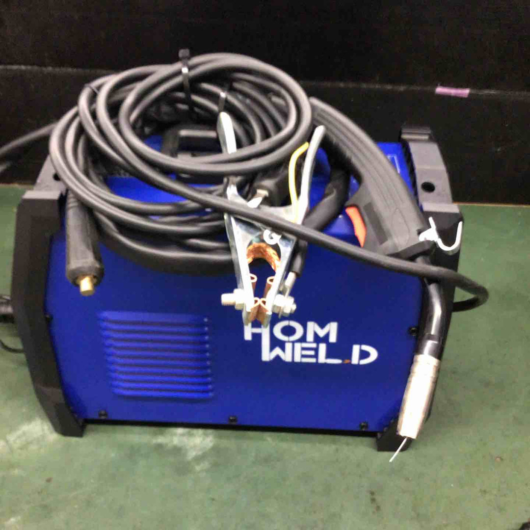 ▼HOMWELD 半自動溶接機MIG160 AC100V 1台両用 MMA・MIGインバータ アーク溶接機 DIY用【戸田店】