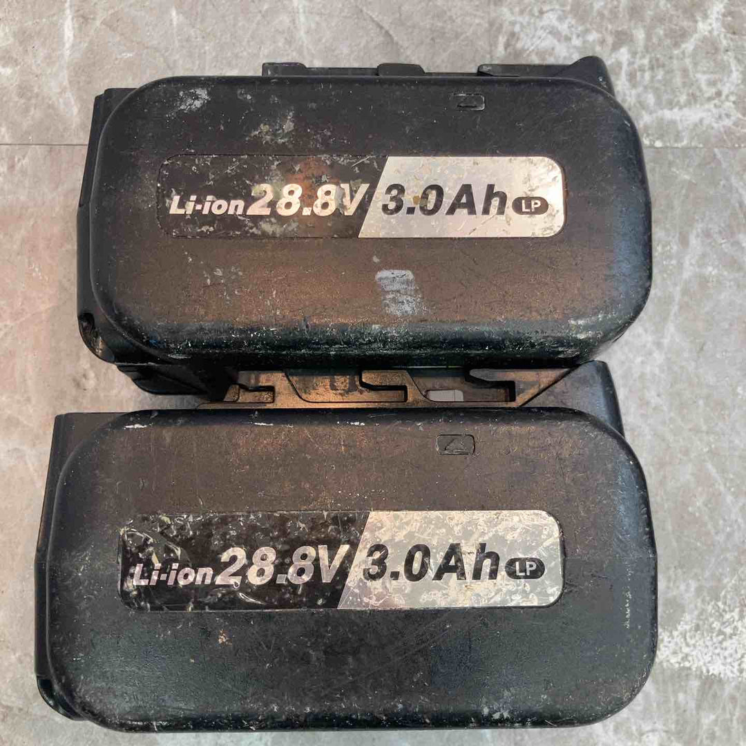 【中古品】パナソニック 純正 リチウムイオン電池パック 28.8V 3.0Ah EZ9L82 2個 + 急速充電器 EZ0L81 1個 計3点セット【八潮店】