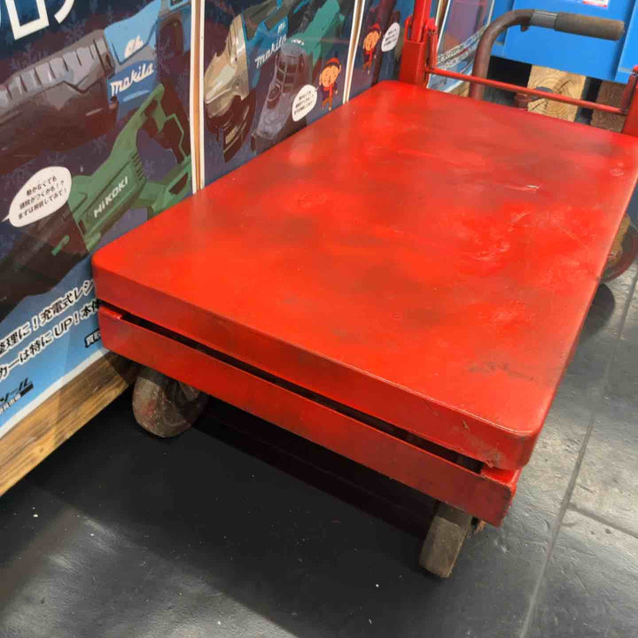 【中古品】 TRUSCO(トラスコ) ハンドリフター 120kg 折りたたみ式350×570 HLF-S120【藤沢店】