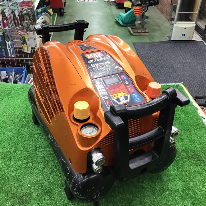 【限定色・現状品】 MAX エアコンプレッサ AK-HL1270E2 アラゴンオレンジ 【桶川店】