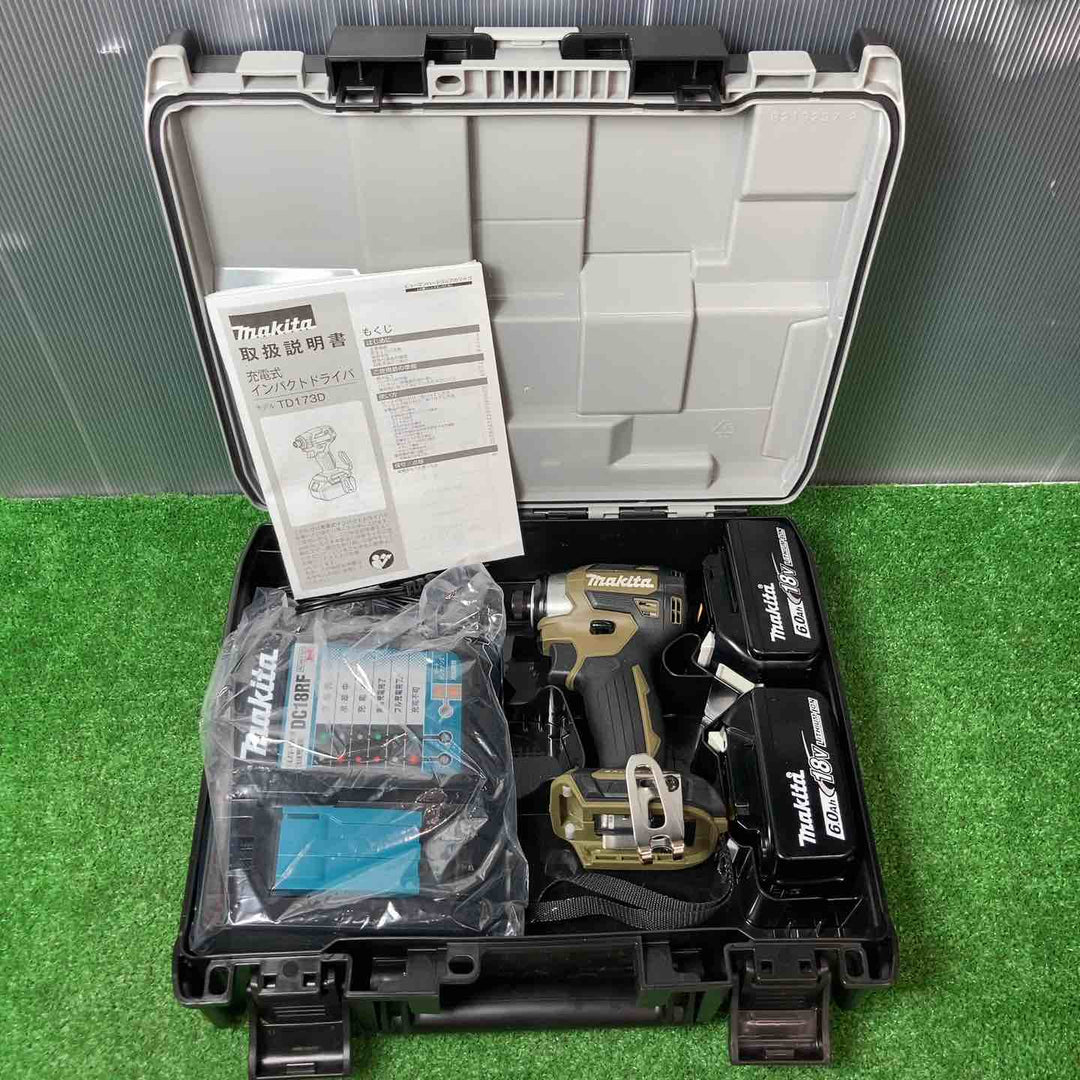 ★マキタ(makita) コードレスインパクトドライバー TD173DRGXO【岩槻店】バッテリー充電数６回・１４回！！