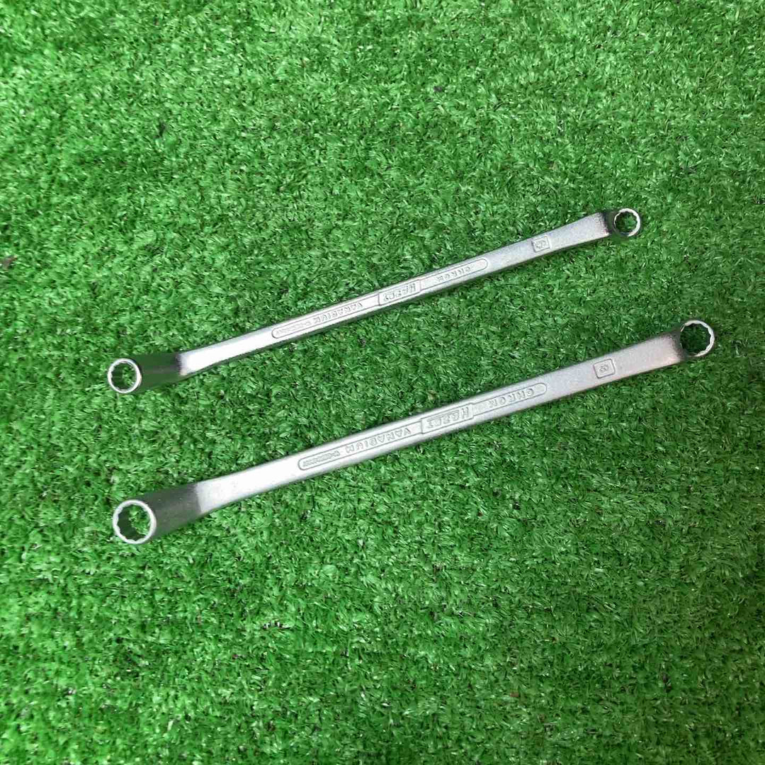 【美品】ハゼット(HAZET) ダブルボックスエンドレンチ(オフセットメガネ) 12本組 630 6mm-32mm【岩槻店】