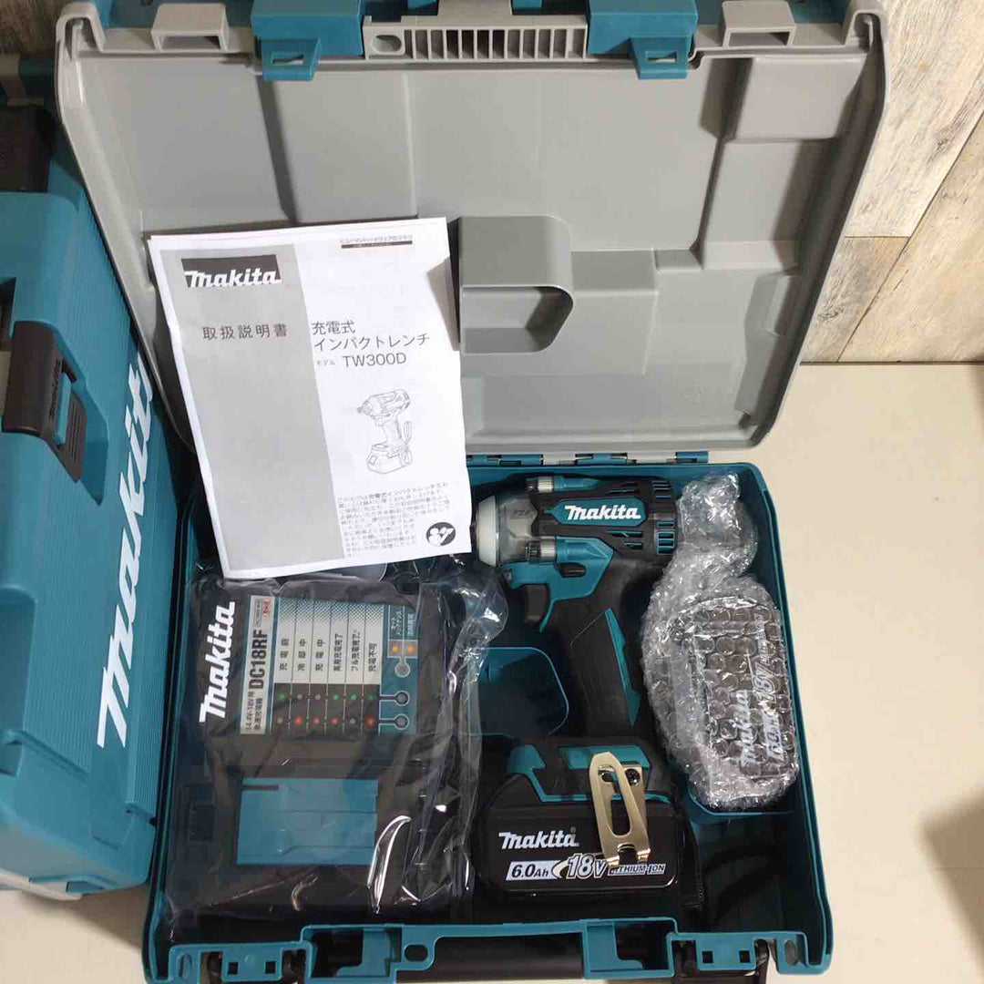 【未使用品】マキタ(makita) コードレスインパクトレンチ TW300DRGX 4台セット バッテリー＆充電器付き【戸田店】