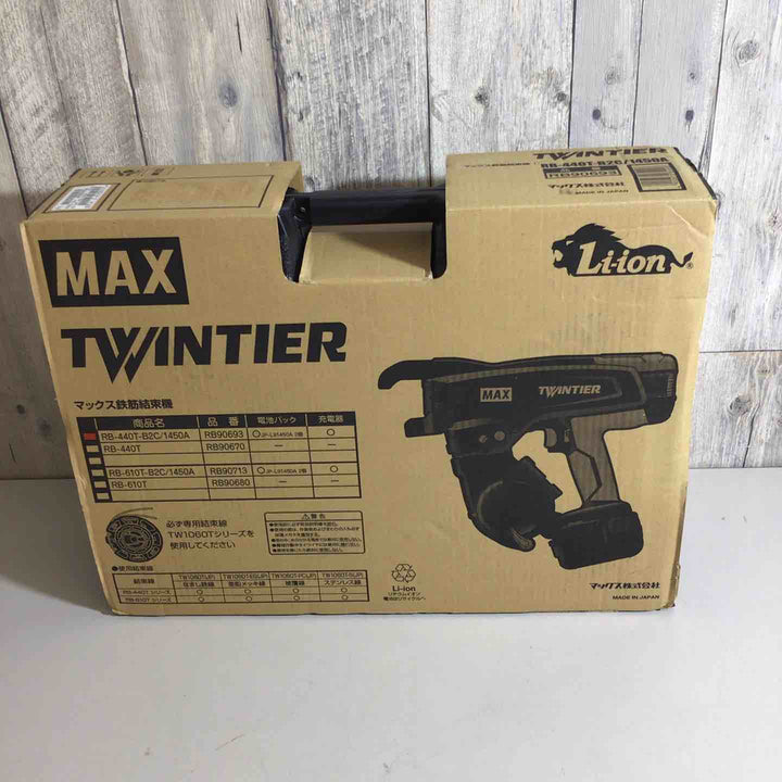 ★マックス(MAX) 鉄筋結束機 ツインタイア RB-440T-B2C/1450A バッテリー＆充電器付き【戸田店】