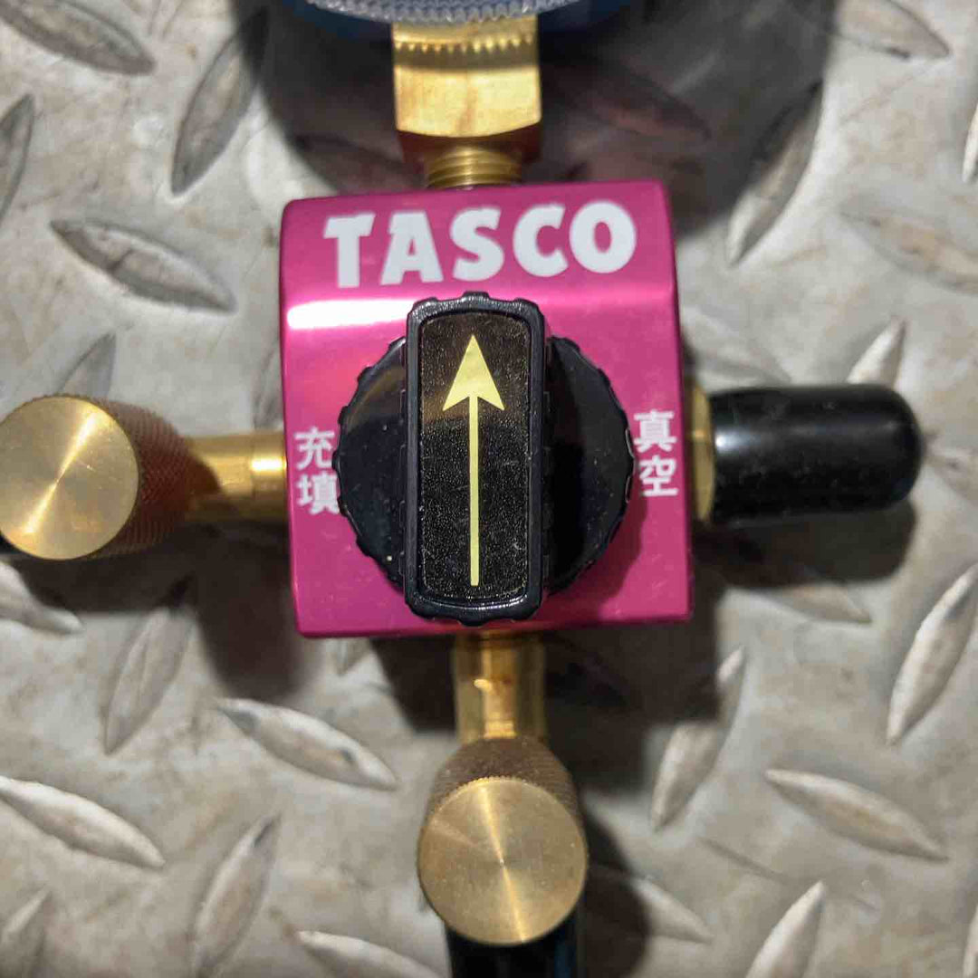 イチネンTASCO TA123C ボールバルブ式シングルゲージマニホールド  ゲージマニホールド タスコ TA141G【草加店】
