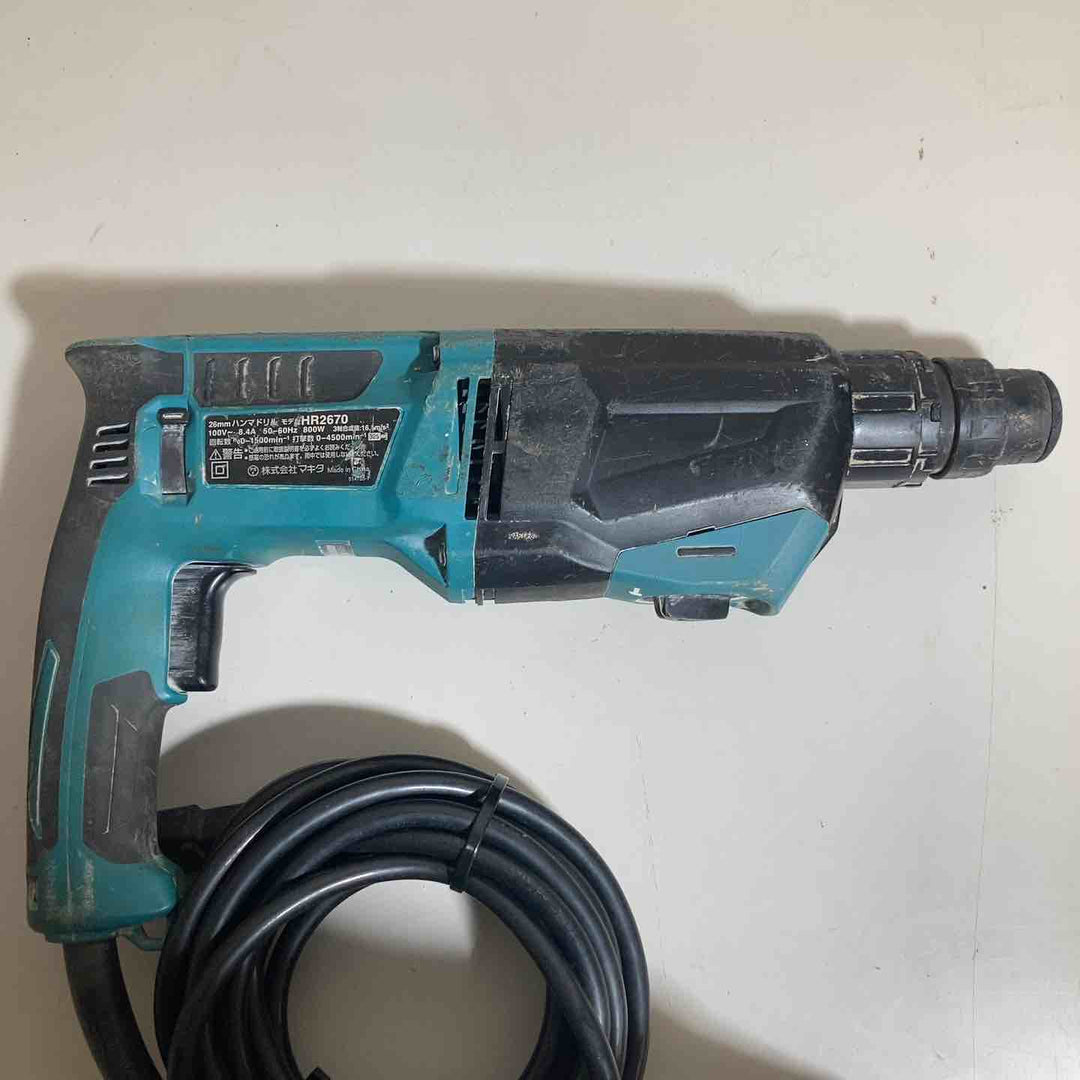 ★マキタ(makita) 26mmハンマドリル HR2670 本体のみハンドル無し【戸田店】