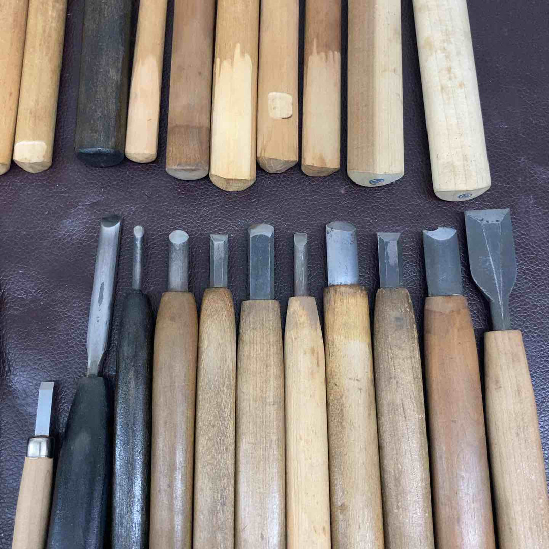【中古品】 彫刻刀・ナイフ・砥石104点まとめ 和工具・鑿・木工 【東大和店】