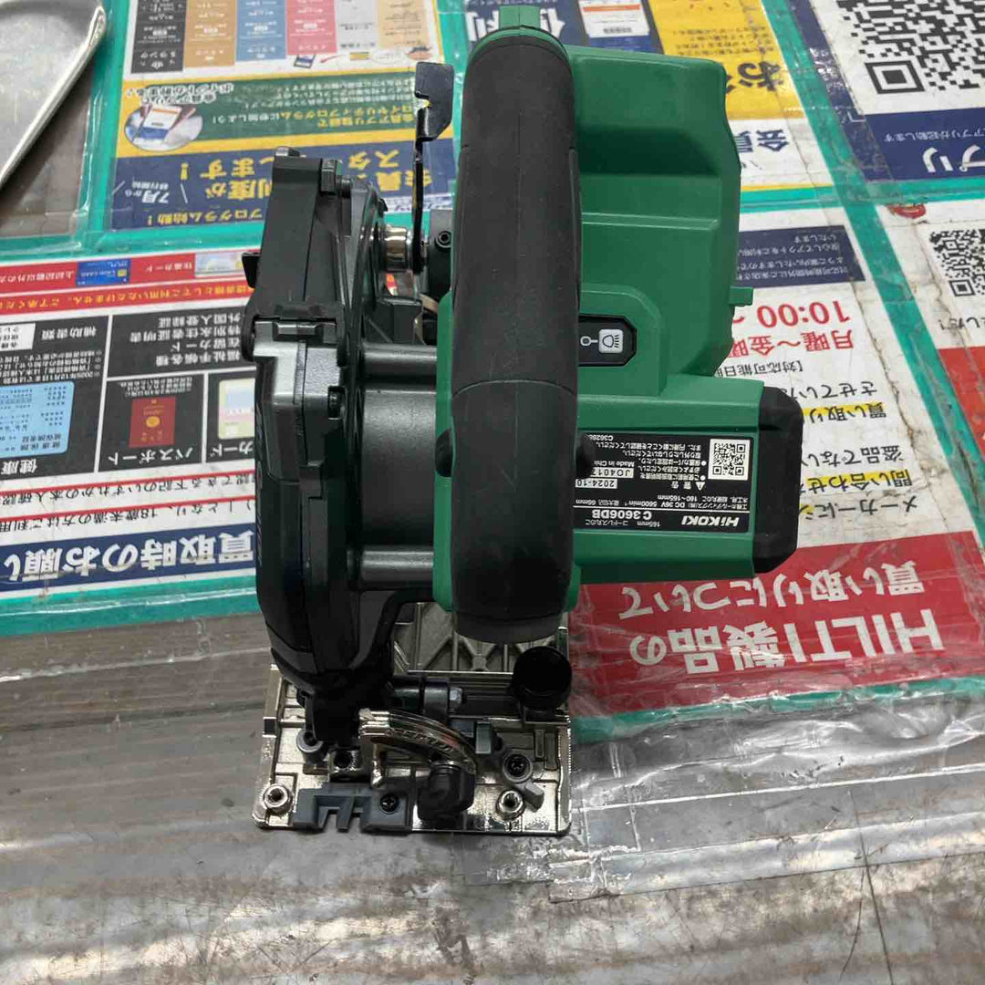 ★ハイコーキ(HIKOKI ※旧:日立工機) コードレスマルノコ C3606DB(NN)【戸田店】