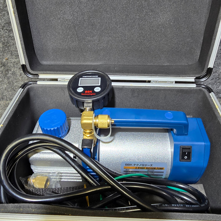 【美品】BBK ハイブリッド真空ポンプ(超薄型デジタルゲージ付) BB-210HD【桶川店】