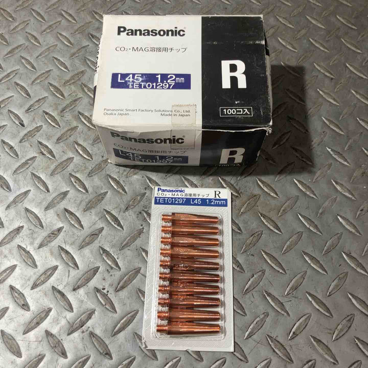 Panasonic パナソニック CO2・MAG溶接用チップ L45 1.2mm TET01297 R 100個入り【草加店】