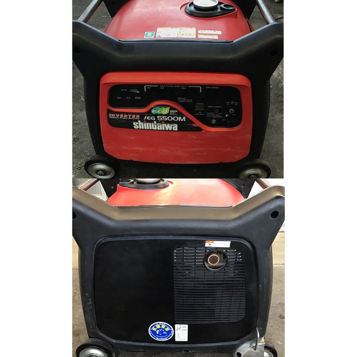 【売り切りセール！中古品・店頭受取り限定】 新ダイワ(shindaiwa) IEG5500M-Y インバータガソリンエンジン発電機 【桶川店】