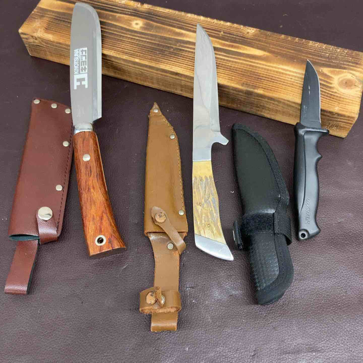 【中古品】 サバイバルナイフ 3点まとめ 鹿角 キヨツナ(KIYOTSUNA) フィッシュ(FISH) キャンプ 釣り 【東大和店】