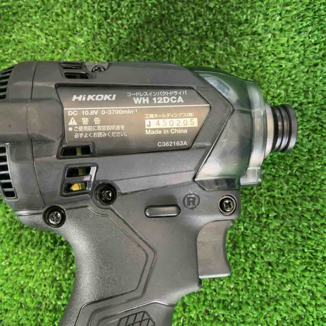 HiKOKI(ハイコーキ) 10.8V 充電式 インパクトドライバー ストロングブラック 蓄電池・充電器付 WH12DCA(2LSB)【草加店】