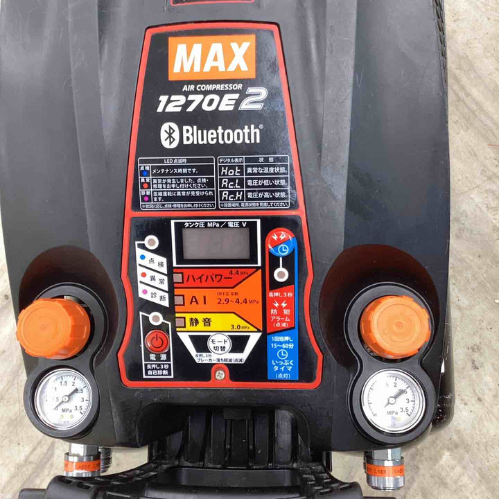 ★マックス(MAX) エアコンプレッサー AK-HH1270E2(27L)_ブラック【越谷店】