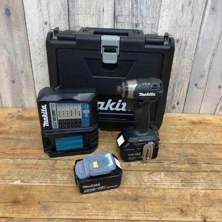 【タイムセール】 【中古品】 マキタ(makita) コードレスインパクトドライバー TD173DRGXB フルセット 黒 状態良好 【東大和店】