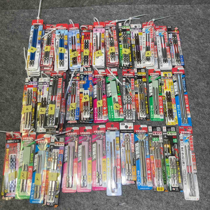 【まとめ売り】 ANEX ベッセル インパクトビット2本入×68セット(計136本) サイズ混在【桶川店】