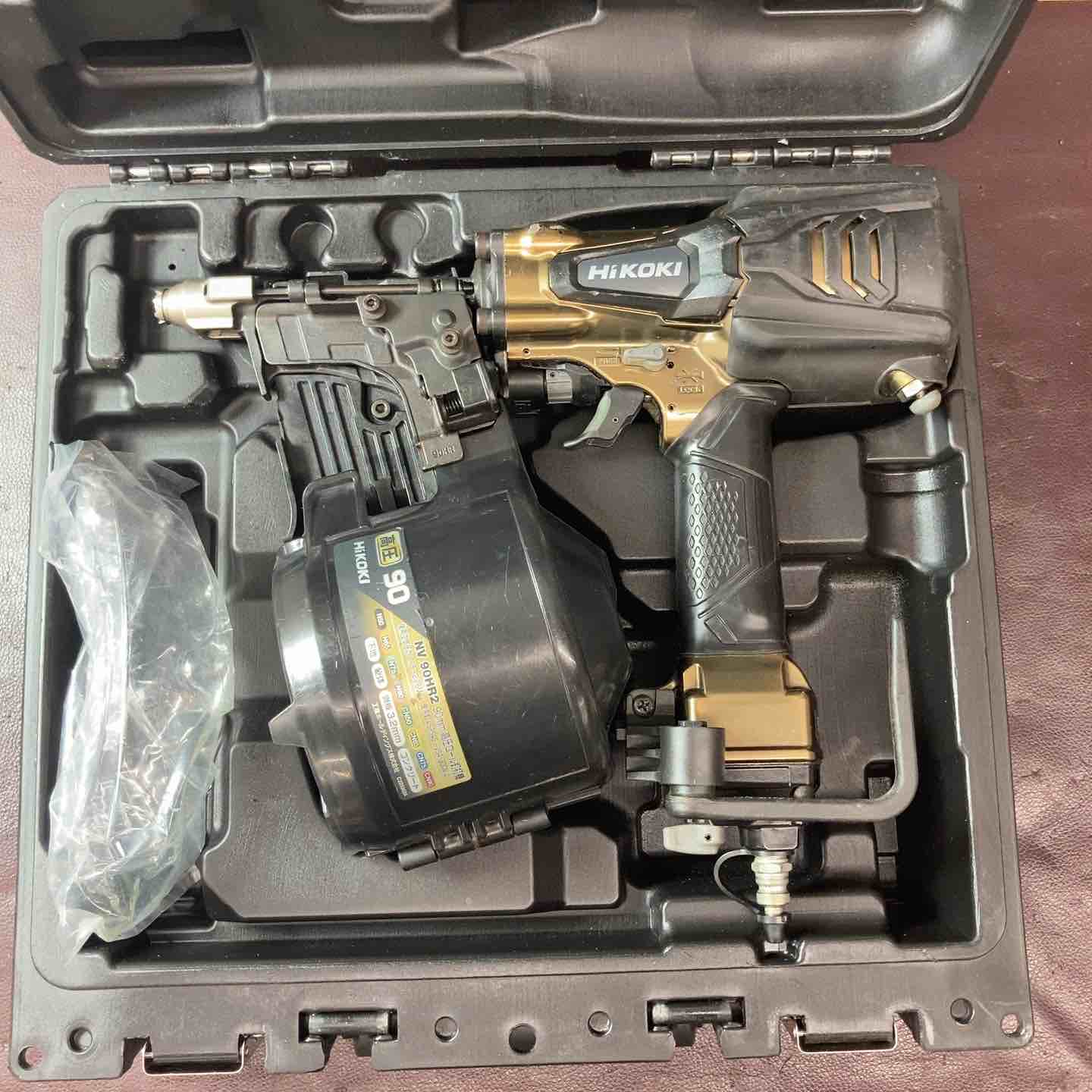 中古品】ハイコーキ(HIKOKI ※旧:日立工機) 高圧エア釘打ち機 NV90HR2(S