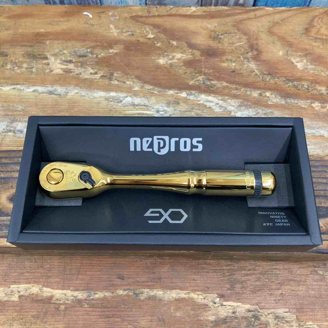 ◇京都機械工具(KTC) ネプロス ラチェットハンドル NBR390GL IP 