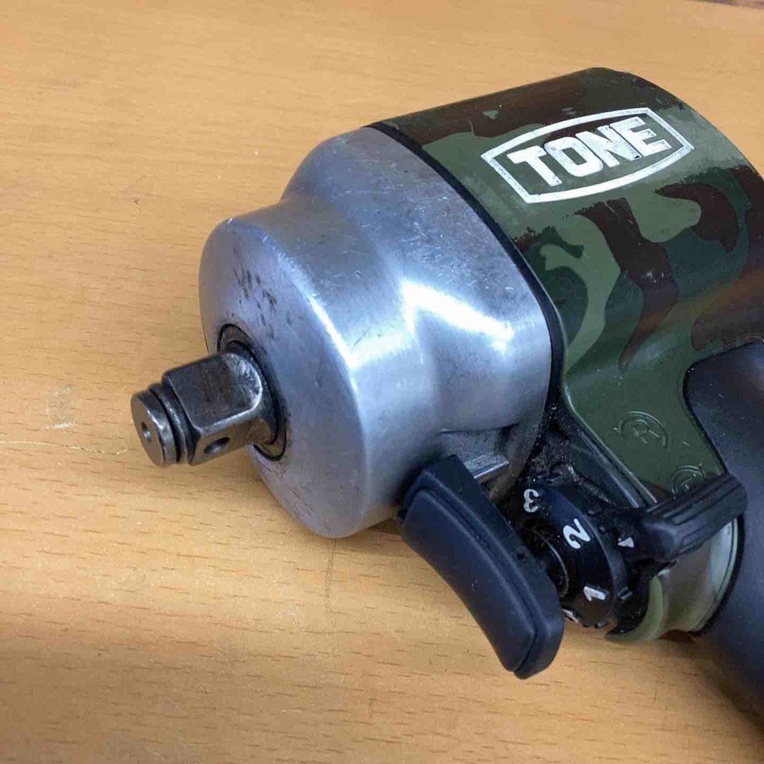 トネ(TONE) エアーインパクトレンチ（シュートタイプ） AI4201GCM 迷彩柄（グリーン） 本体: 奥行10.8cm 本体: 高さ18.4cm 本体: 幅6.3cm【越谷店】