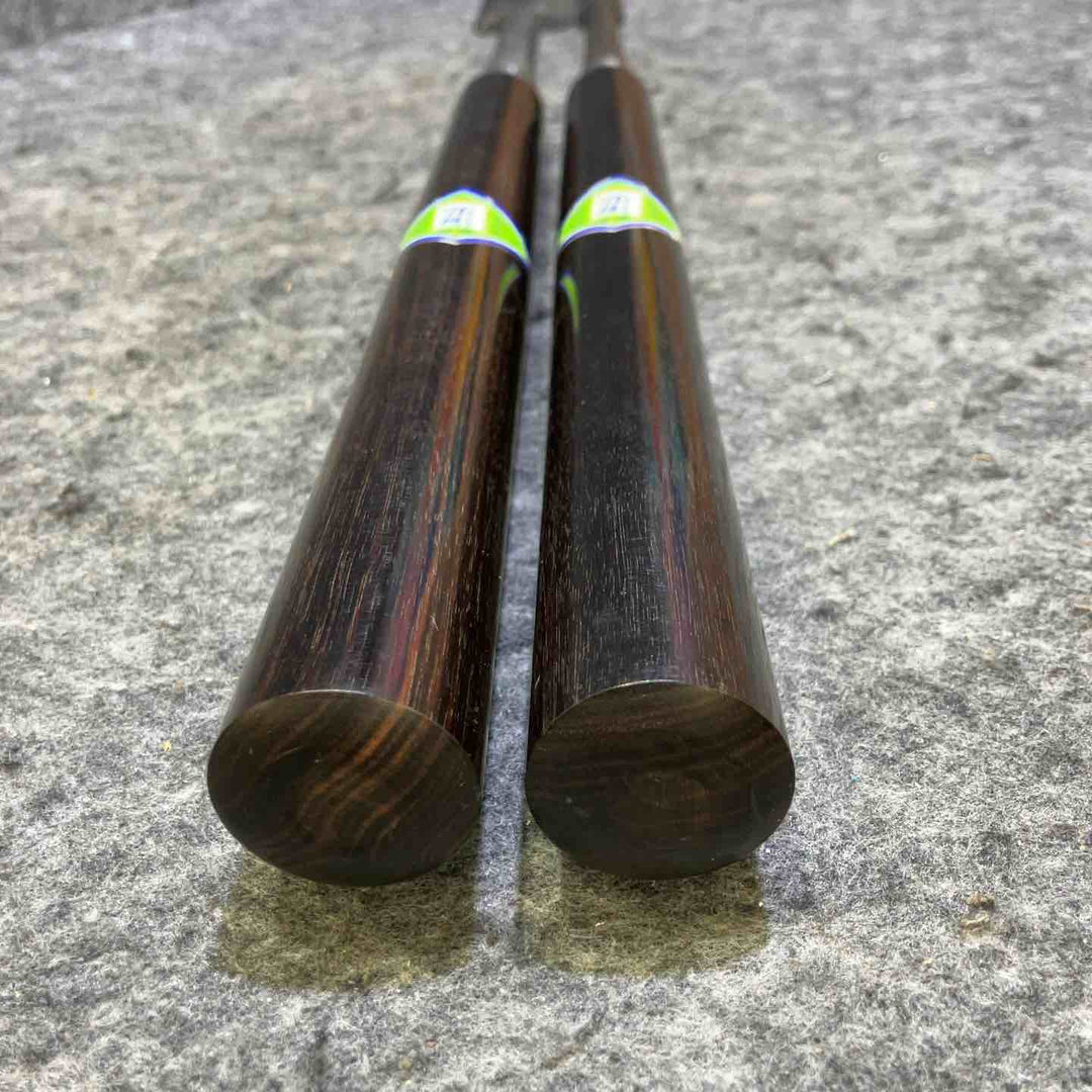 海弘 突き鑿 二本組 黒檀柄 元箱付き ノミ のみ 【桶川店】