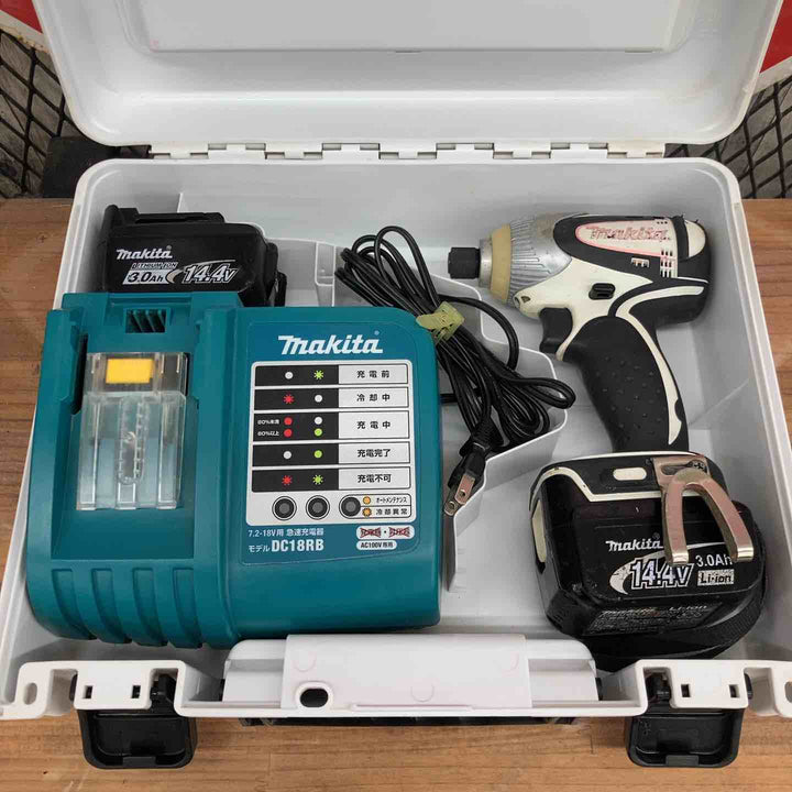 【中古品】★マキタ makita 14.4V コードレスインパクトドライバー TD130DRFX【八潮店】