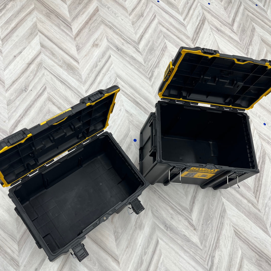 デウォルト(DeWALT) タフシステム2.0 システム収納BOX  工具箱 収納ケース ツールボックス  積み重ね収納 DWST83342-1、DWST83294-1　2段 【越谷店】