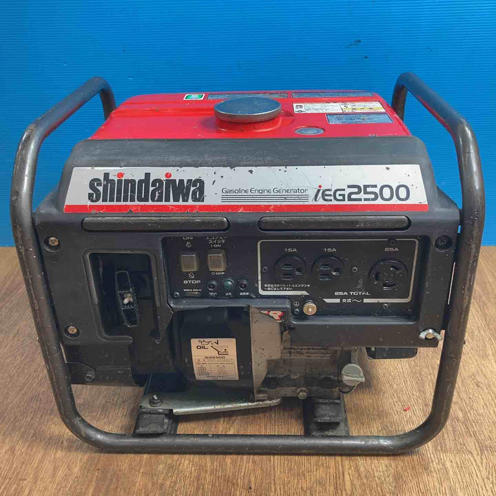 【店頭受取り限定】★新ダイワ(Shindaiwa) インバーター発電機 IEG2500 エンジン◎ パッケージ割れ有り【岩槻店】