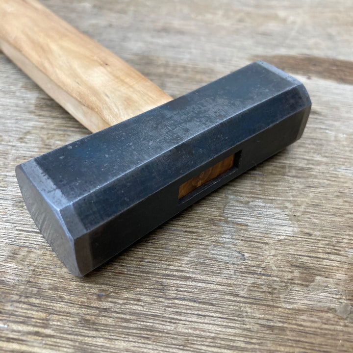 【中古美品】　「正行」銘 八角玄能 400g 100匁？ グミの木柄 玄翁 ハンマー 和工具 大工道具【柏店】