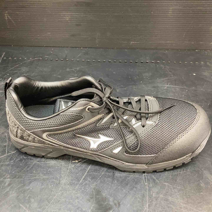 [ミズノ] 安全靴 オールマイティ VS 軽量 紐 メッシュ JSAA・普通作業用(A種) ブラック×シルバー 27 cm 3E【川越店】