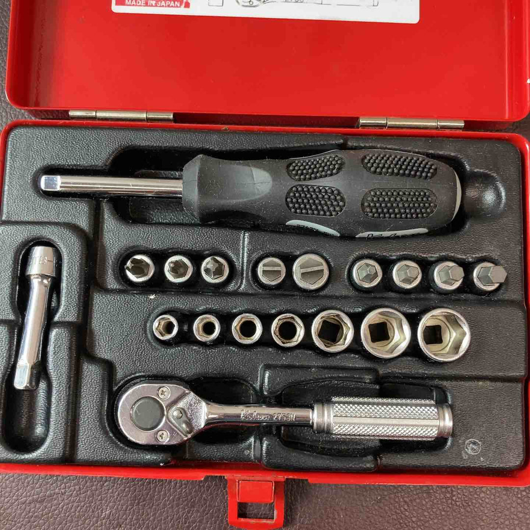 【中古品】 コーケン(ko-ken) ソケットレンチセット 1/4、ラチェットハンドル、エクステンションバー、ディープソケット 【東大和店】
