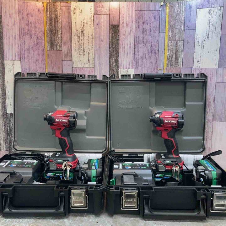 【未使用品】2台セット Hikoki スコーピオンレッド WH36DD(2XHRSZ) 36V コードレスインパクトドライバ【八潮店】